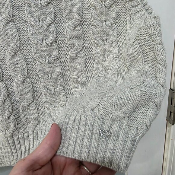 Sunday Best Grey Cable Knit Sweater Vest Women’s Large - Picture 5 of 11
